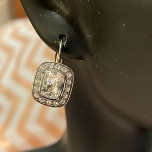 Brighton silver and crystal earrings.